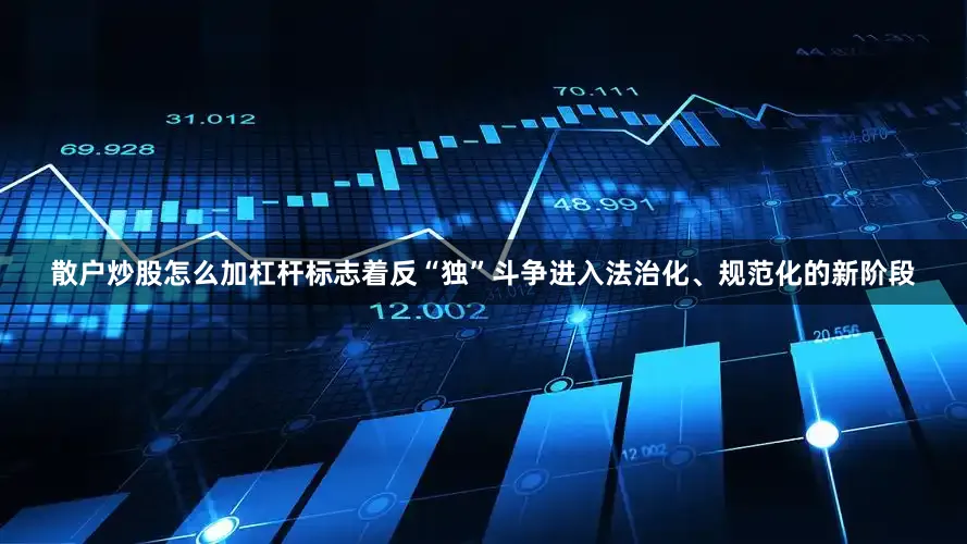 散户炒股怎么加杠杆标志着反“独”斗争进入法治化、规范化的新阶段